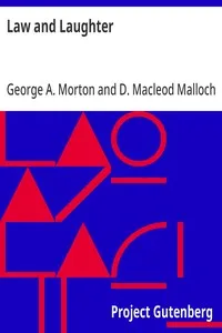 Law and Laughter — George A. (George Alexander) Morton cover