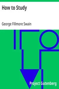 How to Study — George Fillmore Swain cover