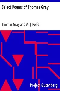 Select Poems of Thomas Gray — Thomas Gray cover