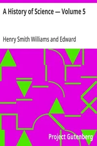 A History of Science — Volume 5 — Henry Smith Williams cover