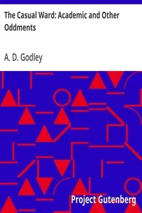 The Casual Ward: Academic and Other Oddments cover