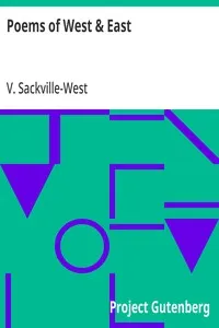 Poems of West & East — V. (Victoria) Sackville-West cover