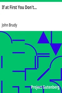 If at First You Don't... — John Brudy cover