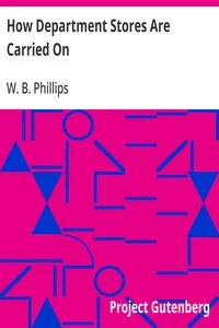 How Department Stores Are Carried On — W. B. (Wesley Briggs) Phillips cover