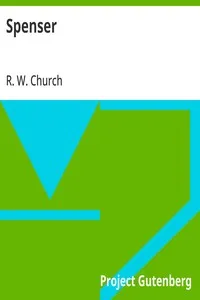 Spenser — R. W. (Richard William) Church cover