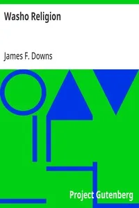 Washo Religion — James F. Downs cover