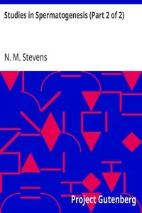 Studies in Spermatogenesis (Part 2 of 2) cover