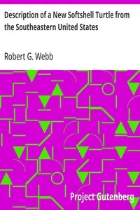 Description of a New Softshell Turtle from the Southeastern United States — Robert G. (Robert Gravem) Webb cover