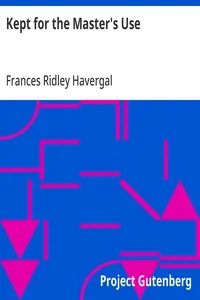 Kept for the Master's Use — Frances Ridley Havergal cover