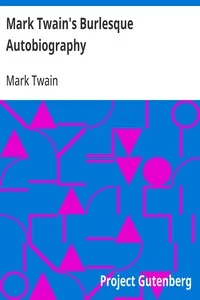 Mark Twain's Burlesque Autobiography cover