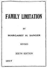 Family Limitation — Margaret Sanger cover
