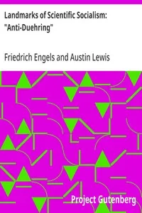 Landmarks of Scientific Socialism: "Anti-Duehring" cover