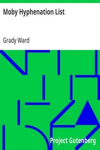 Moby Hyphenation List cover