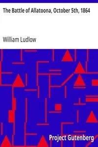 The Battle of Allatoona, October 5th, 1864 — William Ludlow cover