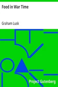 Food in War Time — Graham Lusk cover