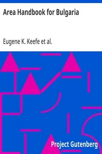 Area Handbook for Bulgaria cover