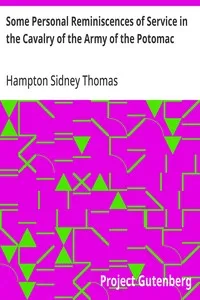 Some Personal Reminiscences of Service in the Cavalry of the Army of the Potomac — Hampton Sidney Thomas cover