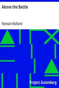 Above the Battle — Romain Rolland cover