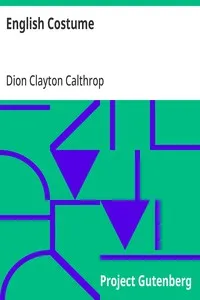 English Costume — Dion Clayton Calthrop cover