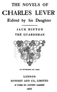 Jack Hinton: The Guardsman — Charles Lever cover