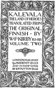 Kalevala, The Land of the Heroes, Volume Two — Anonymous cover