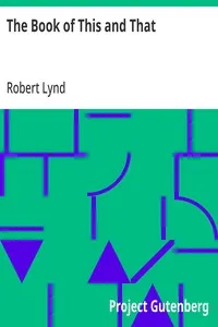 The Book of This and That — Robert Lynd cover
