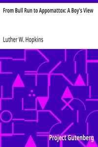 From Bull Run to Appomattox: A Boy's View cover
