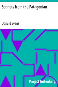 Sonnets from the Patagonian — Donald Evans cover