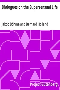 Dialogues on the Supersensual Life — Jakob Böhme cover