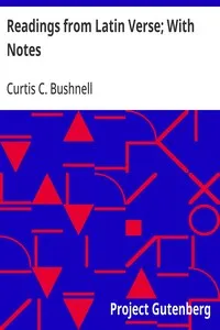 Readings from Latin Verse; With Notes cover