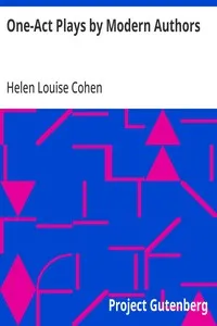 One-Act Plays by Modern Authors — Anonymous cover