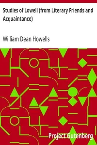 Studies of Lowell (from Literary Friends and Acquaintance) cover