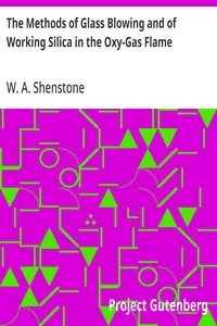 The Methods of Glass Blowing and of Working Silica in the Oxy-Gas Flame: For the use of chemical and physical students — W. A. (William Ashwell) Shenstone cover