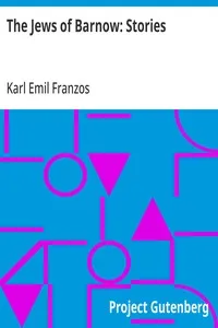 The Jews of Barnow: Stories — Karl Emil Franzos cover