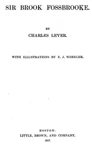 Sir Brook Fossbrooke, Volume II. cover