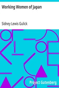 Working Women of Japan — Sidney Lewis Gulick cover