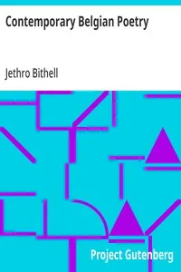 Contemporary Belgian Poetry: Selected and Translated by Jethro Bithell cover