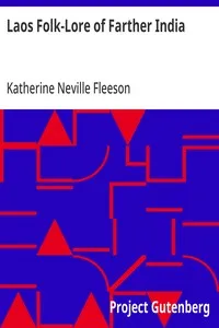 Laos Folk-Lore of Farther India — Katherine Neville Fleeson cover