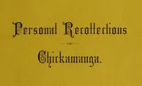 Personal Recollections of Chickamauga: A Paper Read before the Ohio Commandery of the Military Order of the Loyal Legion of the United States — James R. (James Richards) Carnahan cover