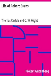 Life of Robert Burns — Thomas Carlyle cover