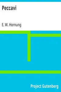 Peccavi — E. W. (Ernest William) Hornung cover