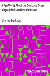 A Few Words About the Devil, and Other Biographical Sketches and Essays cover