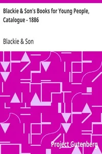Blackie & Son's Books for Young People, Catalogue - 1886 — Blackie & Son cover
