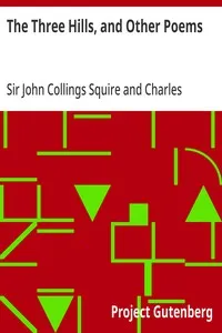The Three Hills, and Other Poems cover