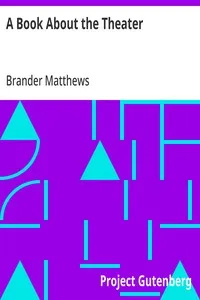 A Book About the Theater cover