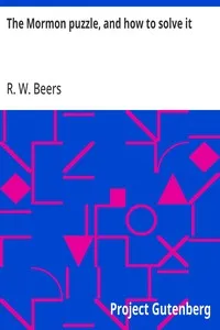The Mormon puzzle, and how to solve it — R. W. Beers cover