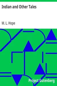 Indian and Other Tales — M. L. Hope cover