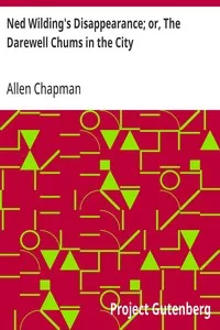Ned Wilding's Disappearance; or, The Darewell Chums in the City — Allen Chapman cover
