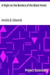 A Night on the Borders of the Black Forest — Amelia B. Edwards cover