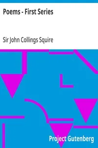 Poems - First Series — John Collings, Sir Squire cover